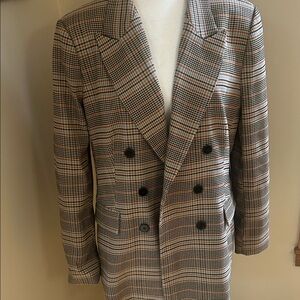 Classic Tartan Plaid Lined Blazer/Jacket